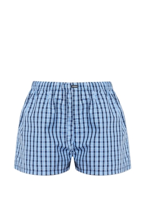 VETEMENTS checked boxer shorts - Blue