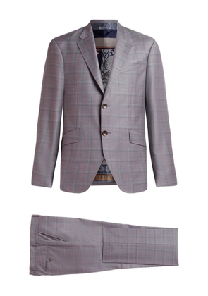 ETRO checked single-breasted suit - Grey