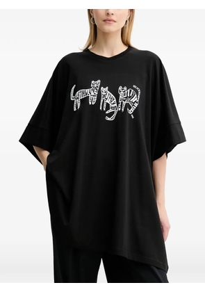 MMC STUDIO tiger-print T-shirt - Black