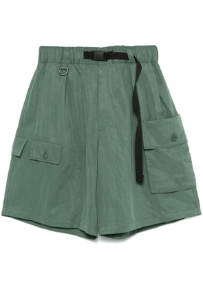 Y-3 twill cargo shorts - Green