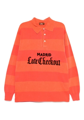 Stain Shade embroidered polo sweatshirt - Pink