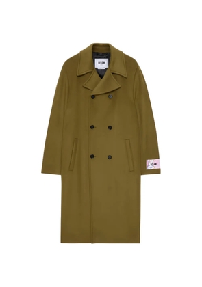 MSGM double-breasted coat - Green