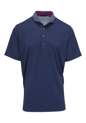 GREYSON Targhee patterned polo shirt - Blue