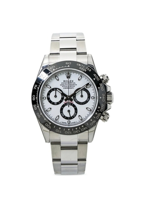 Rolex Daytona Panda black bezel 40mm watch - Silver