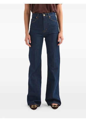 JAMIE HALLER Crease flared jeans - Blue