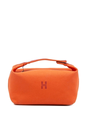 Hermès Pre-Owned 2020-2025 Large Canvas Bride A Brac Case vanity bag - Red