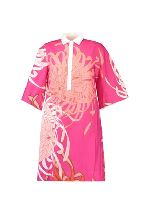 Sara Roka Jackalyn collared floral mini dress - Pink