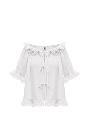 Sleeper Romantica ruffled lounge set - White