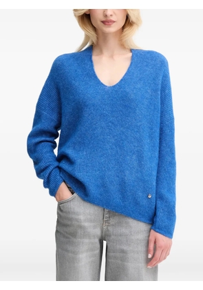 Mos Mosh Thora V-neck sweater - Blue