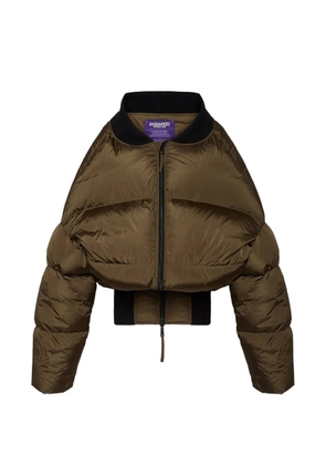 DSQUARED2 Big ribbed puffer jacket - Green