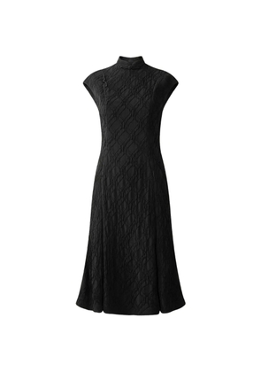 Shanghai Tang silk jacquard qipao dress - Black