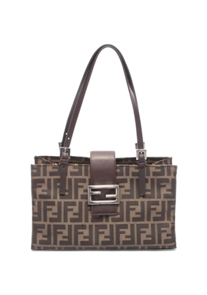 Fendi Pre-Owned 2020s Zucca canvas shoulder bag - Brown