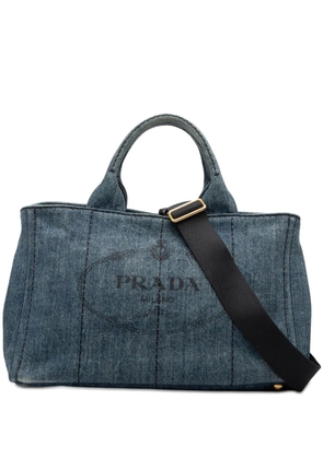 Prada Pre-Owned 2013-2025 Denim Canapa Logo satchel - Blue