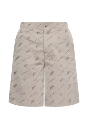 Off-White logo-print shorts - Neutrals