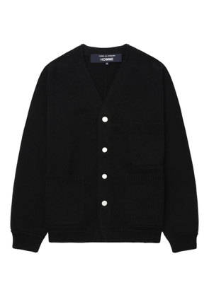 Comme des Garçons Homme raglan-sleeve cardigan - Black