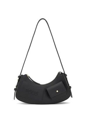 TOUS logo pocket shoulder bag - Black