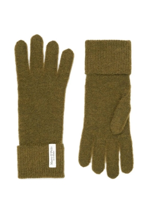 Marc O'Polo ribbed-cuff wool gloves - Green