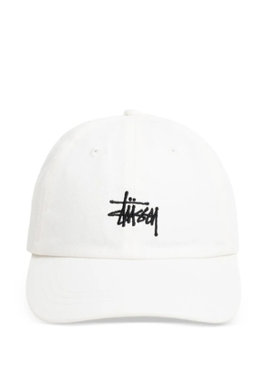 Stüssy logo-embroidered baseball cap - White