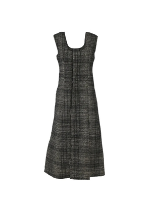Marni Pre-Owned plaid tweed midi dress - Grey