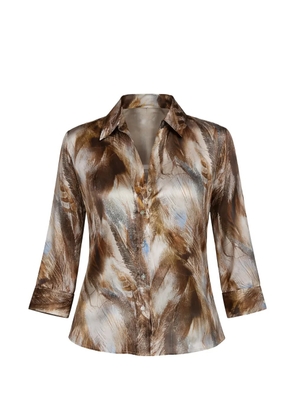 L'Agence three-quarter-sleeve shirt - Brown