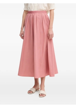 OUI pleated A-line midi skirt - Pink