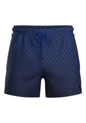 BOSS patterned swim shorts - Blue