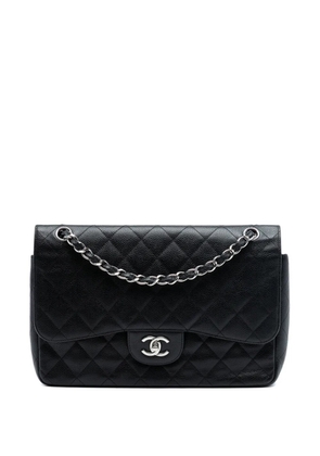 CHANEL Pre-Owned 2011 Jumbo Classic Caviar Double Flap shoulder bag - Black