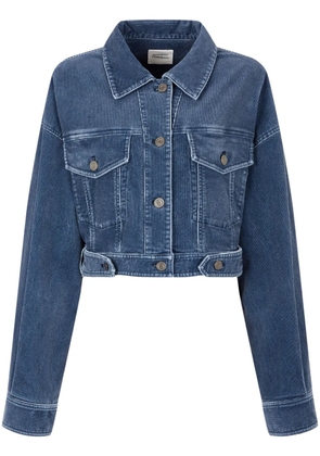 TOMBOY corduroy cropped jacket - Blue