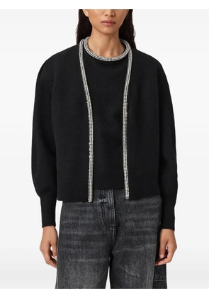AllSaints Odell embellished cardigan - Black