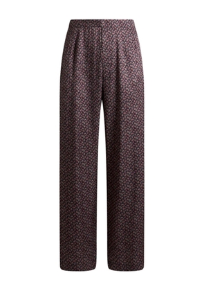 ETRO micro paisley motif trousers - Blue
