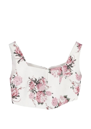 Emilia Wickstead Jeanie square-neck top - White