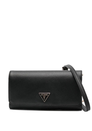 GUESS USA Noelle logo-plaque clutch bag - Black
