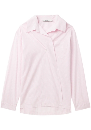 b+ab asymmetric cotton shirt - Pink