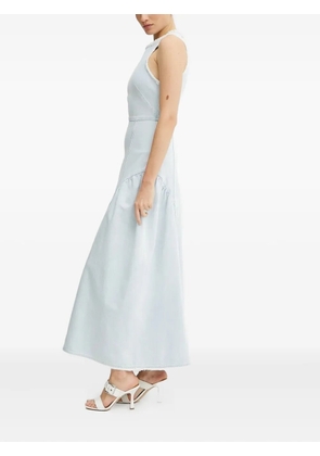 IVY OAK frayed-edges sleeveless denim maxi dress - Blue