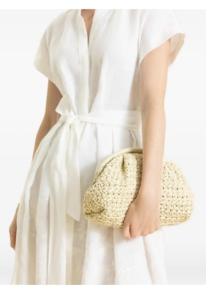 Eleventy raffia clutch - Neutrals