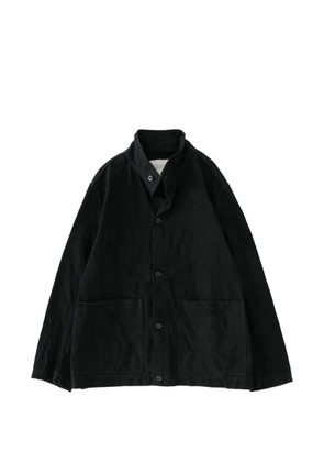 Studio Nicholson District Crinkle patch-pockets jacket - Black
