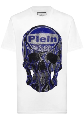 Philipp Plein Strass Skull T-shirt - White
