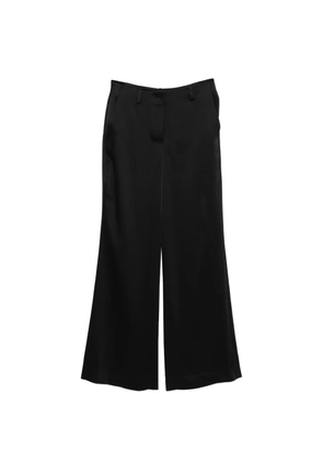 Theory satin flared trousers - Black