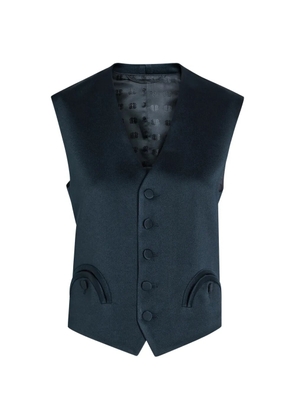 Blazé Milano buttoned flap pocket vest - Blue
