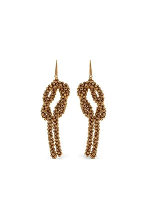Brunello Cucinelli knot-detail drop earrings - Gold