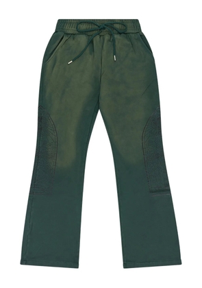 Who Decides War drawstring track pants - Green