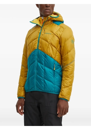 La Sportiva quilted-design hooded jacket - Yellow