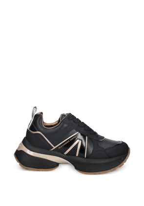 Alexander Smith Victoria platform panelled sneakers - Black