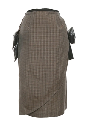 Maison Martin Margiela Pre-Owned oversized-bow skirt - Brown