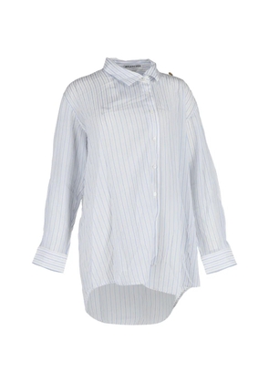 Balenciaga Pre-Owned asymmetric striped shirt - White