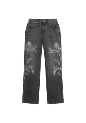 Blumarine eyelets-embellishment jeans - Grey