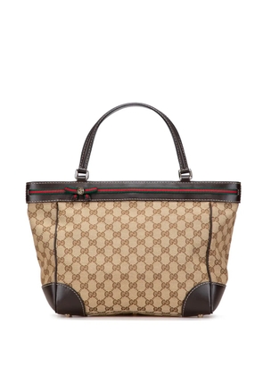 Gucci Pre-Owned 2000-2015 GG Canvas Web Mayfair tote bag - Brown