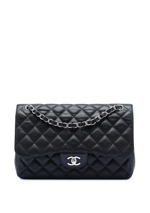 CHANEL Pre-Owned 2011 Jumbo Classic Caviar Double Flap shoulder bag - Black