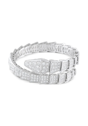 Bvlgari Pre-Owned 18K white gold Serpenti Viper diamond bracelet