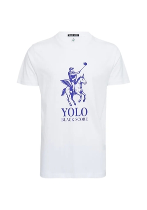 Black Score graphic-print T-Shirt - White